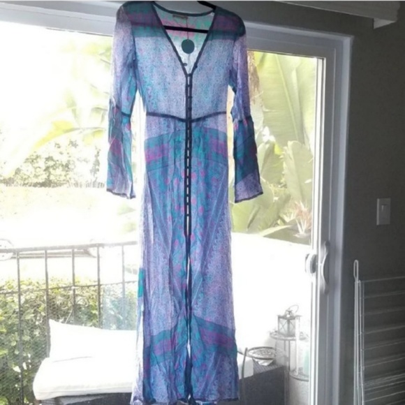 🔥LAST 1🔥NWT GORGEOUS BOHEMIAN MAXI DRESS | S/M - Picture 3 of 3